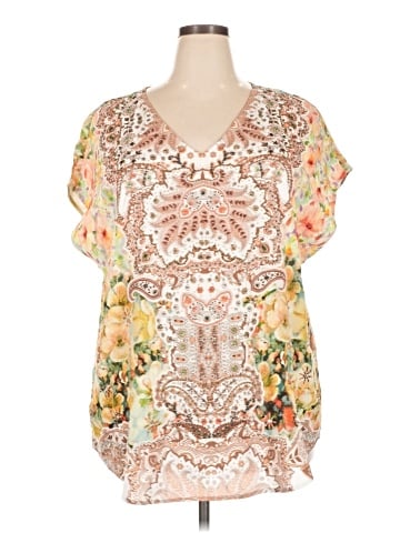 Soft Surroundings Short Sleeve Blouse (view 1)