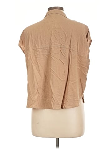 Final Touch Sleeveless Button-Down Shirt (view 2)