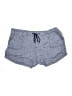 Caslon 100% Linen Chevron-herringbone Blue Shorts Size 1X - photo 1