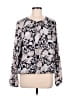 Tommy Hilfiger 100% Polyester Gray Long Sleeve Blouse Size L - photo 1