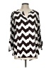 Versona 100% Polyester Silver 3/4 Sleeve T-Shirt Size L - photo 1