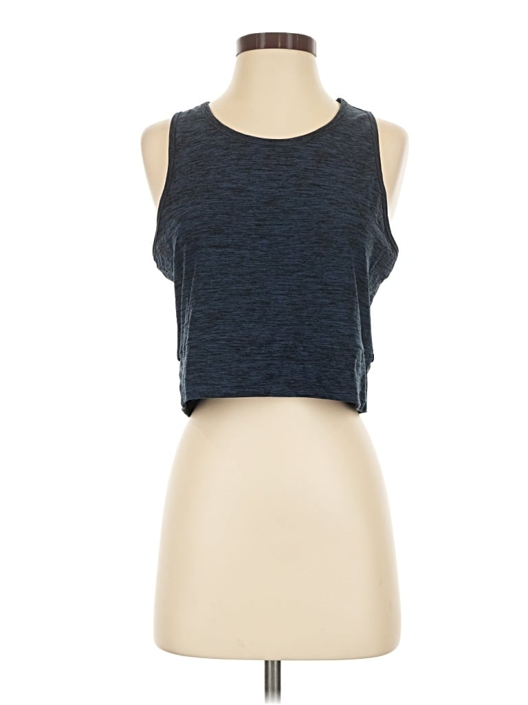 Pre-owned Kyodan Tank Top Blue Strapless Neckline Tops
