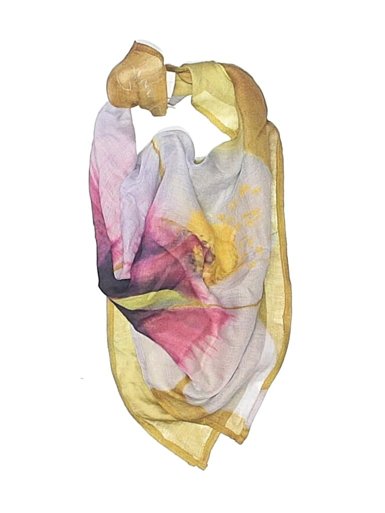 Pre-owned Chan Luu Scarf In Yellow
