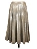 Vince Camuto 100% Polyester Metallic Silver Formal Skirt Size 4 - photo 2