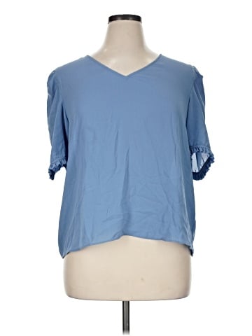 Worthington Short Sleeve Blouse (view 1)
