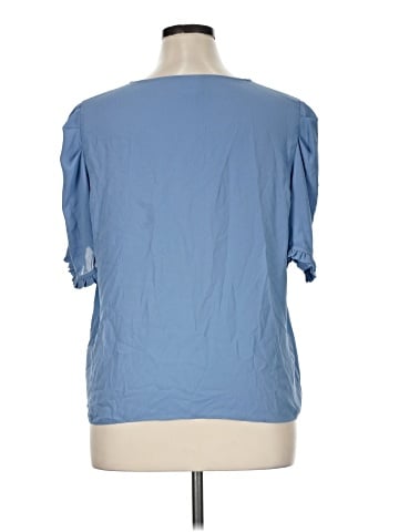 Worthington Short Sleeve Blouse (view 2)