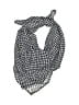 Chan Luu 100% Viscose Houndstooth Gray Scarf One size - photo 1