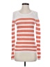 Velvet Stripes Orange Pullover Sweater Size S - photo 1