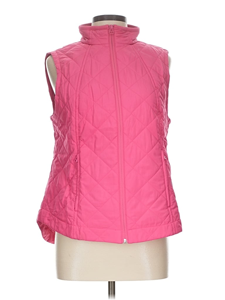 Pre-owned T By Talbots Vest In Pink