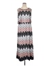 Robert Louis Chevron-herringbone Silver Casual Dress Size XL - photo 1
