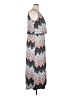 Robert Louis Chevron-herringbone Silver Casual Dress Size XL - photo 4