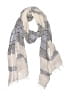 Unbranded Stripes White Gray Scarf One size - photo 1