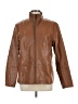 Kenneth Cole New York 100% Polyurethane Solid Brown Jacket Size L - photo 1