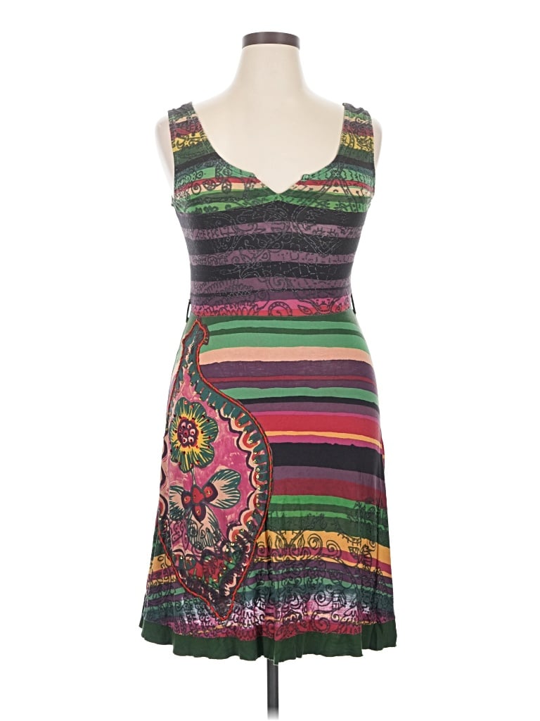 Pre-owned Desigual Casual Dress In Green