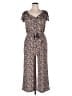 Lascana Animal Print Brown Jumpsuit Size EU 42 / US 12 - photo 1