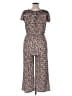 Lascana Animal Print Brown Jumpsuit Size EU 42 / US 12 - photo 2