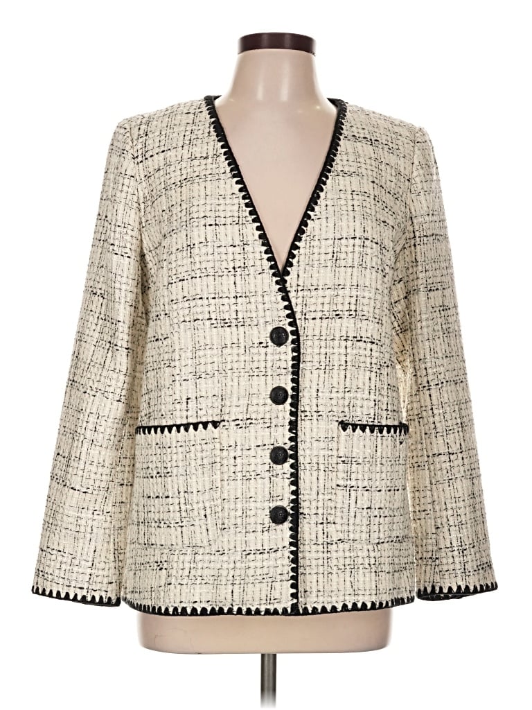 Pre-owned Talbots Blazer Jacket In Ivory