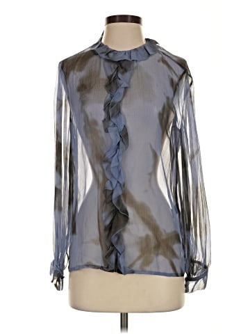 Kelly Wearstler Long Sleeve Silk Top (view 1)