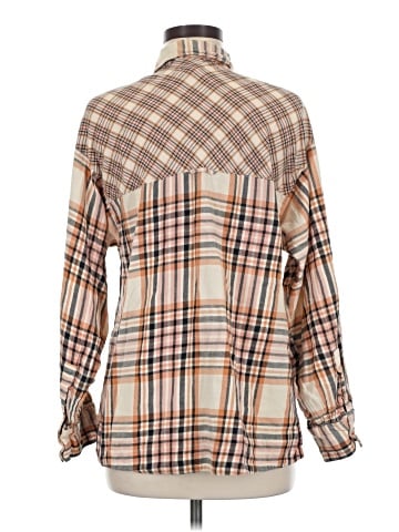 Topshop Long Sleeve Button-Down Shirt (view 2)