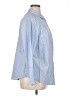 Talbots 100% Cotton Solid Blue 3/4 Sleeve Button-Down Shirt Size 16 - photo 4