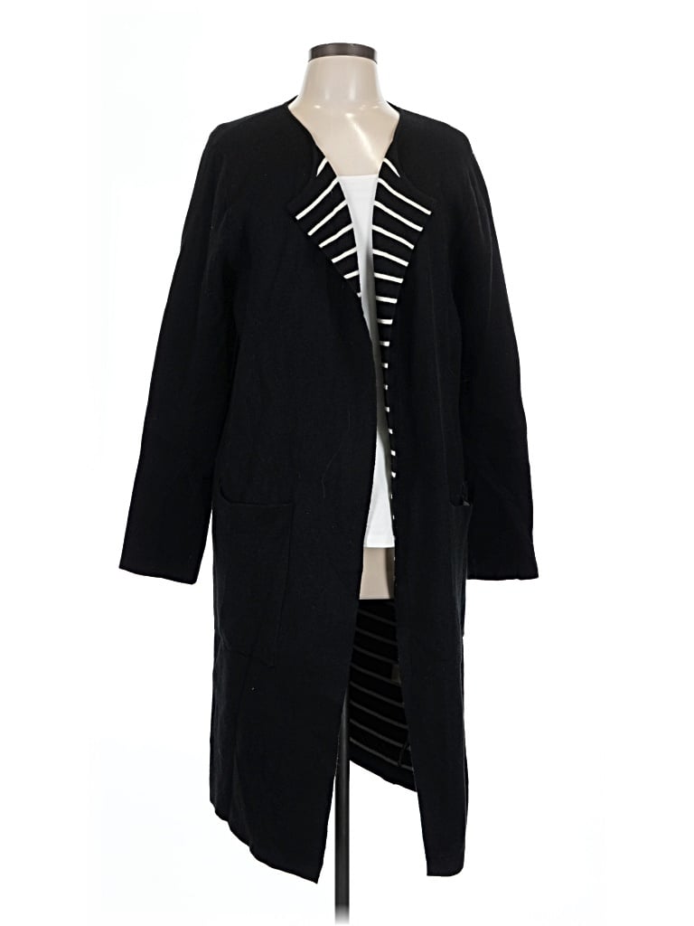 Pre-owned Max Studio Coat In Black
