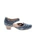Earth 100% Leather Marled Ombre Solid Blue Heels Size 9 1/2 - photo 1