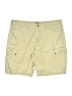 George 100% Recycled Polyester Solid Yellow Cargo Shorts Size 36 waist - photo 1