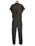 Vince. 100% Silk Solid Green Gray Jumpsuit Size 10 - photo 2
