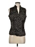B. Moss 100% Polyester Black Sleeveless Blouse Size M - photo 1