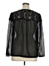 Elle 100% Polyester Black Long Sleeve Blouse Size XL - photo 2