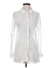 Eileen Fisher White Long Sleeve Button-Down Shirt Size S - photo 1