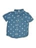 Hanna Andersson Print Blue Short Sleeve Button-Down Shirt Size 4 - photo 1
