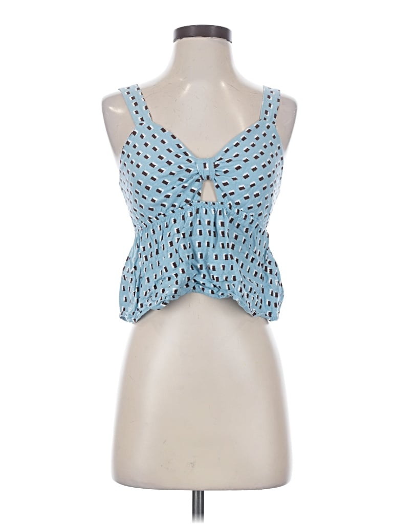 Pre-owned Monteau Sleeveless Blouse In Blue