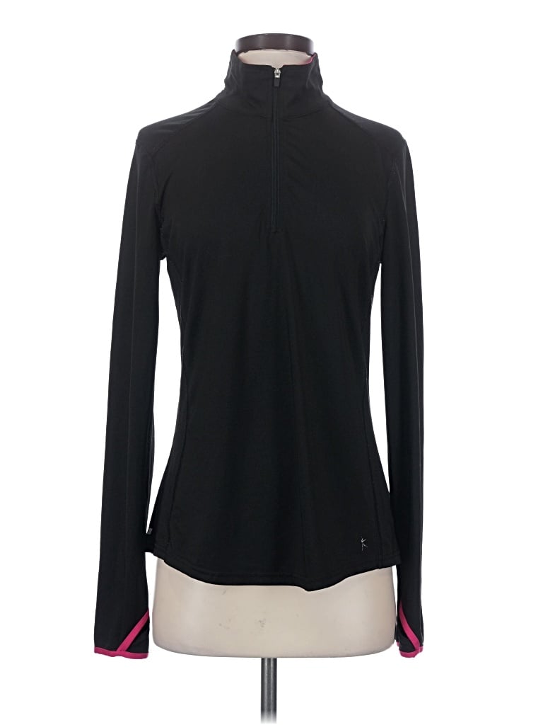 Pre-owned Danskin Now Long Sleeve Turtleneck In Black