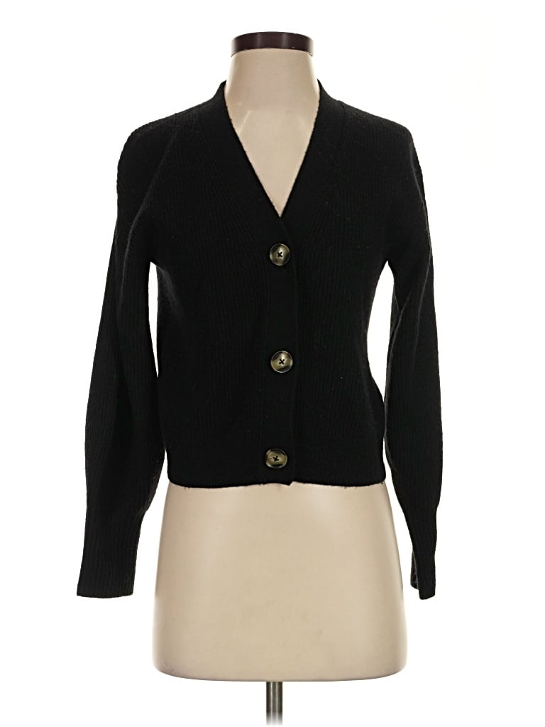Pre-owned Quince Cardigan Sweater In Black