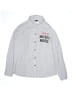 Zara 100% Cotton Silver White Long Sleeve Button-Down Shirt Size 13 - 14 - photo 1