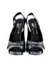 Donald J Pliner 100% Leather Graphic Blue Heels Size 6 - photo 2