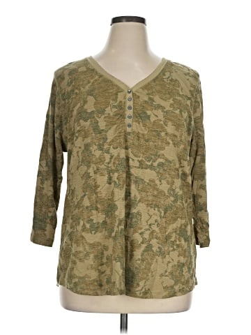 Chaps Long Sleeve Henley (view 1)