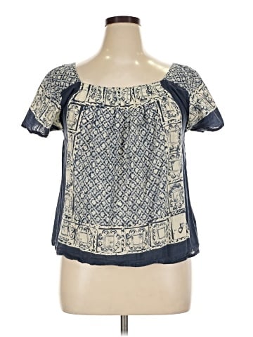 Lili Wang for Lili's Closet Short Sleeve Blouse (view 1)