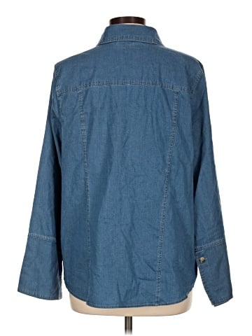 Belle By Kim Gravel Long Sleeve Button-Down Shirt (view 2)