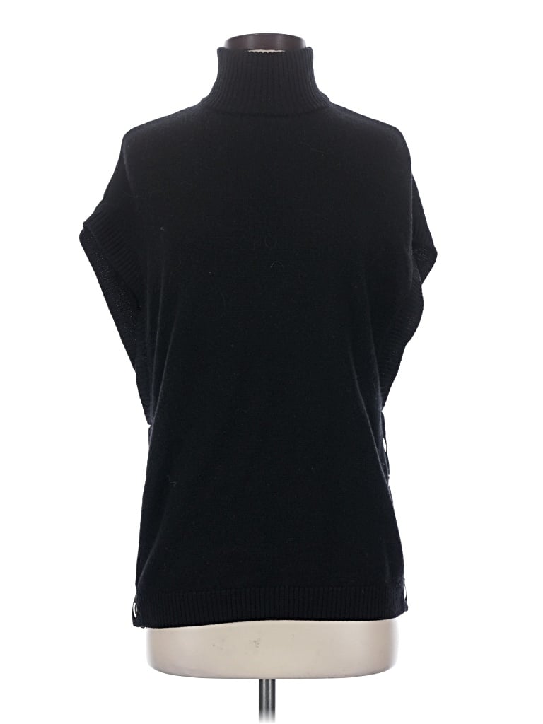 Pre-owned Per Se Sweater Vest In Black