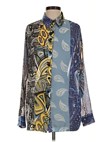 Missguided Long Sleeve Button-Down Shirt (view 1)