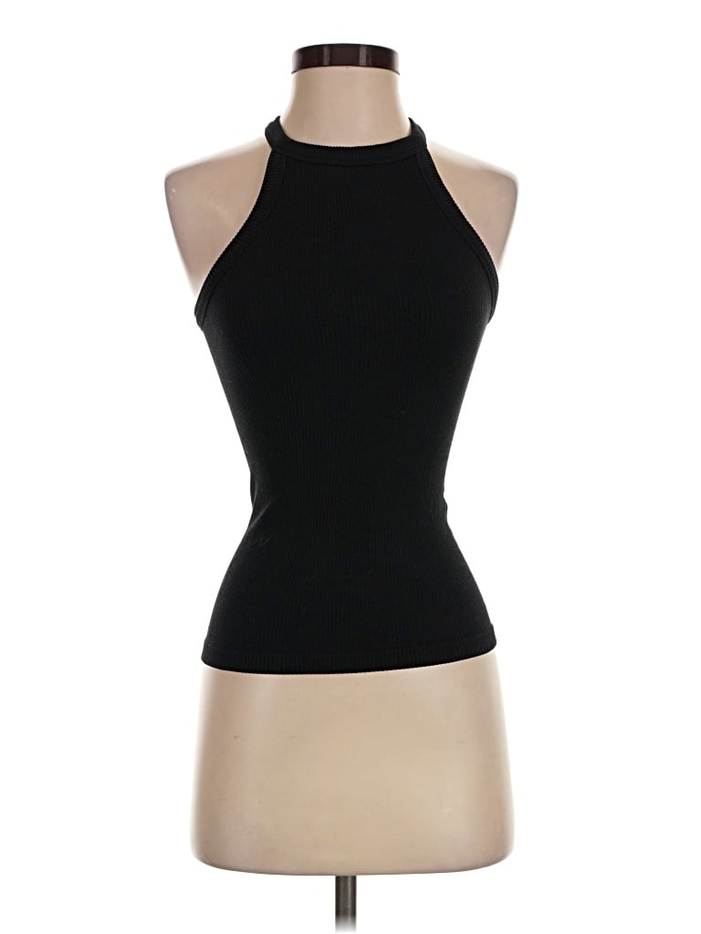 Pre-owned Commando Tank Top Black Halter Neckline Tops