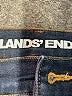 Lands' End Chevron-herringbone Blue Jeans Size 10 - photo 7