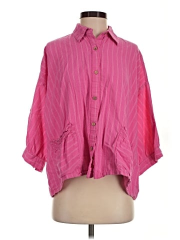 Free People 3/4 Sleeve Button-Down Shirt (view 1)