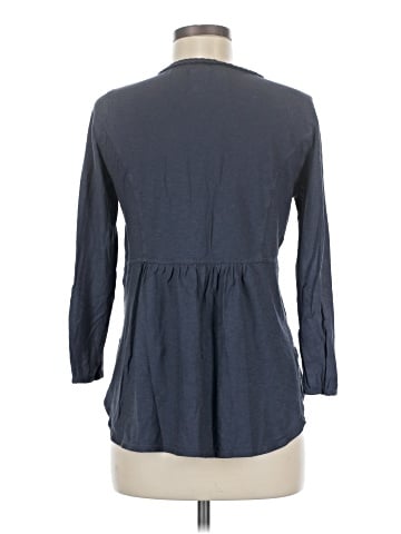 Wrap 3/4 Sleeve Button-Down Shirt (view 2)