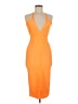 Missguided Orange Cocktail Dress Size 6 - photo 1