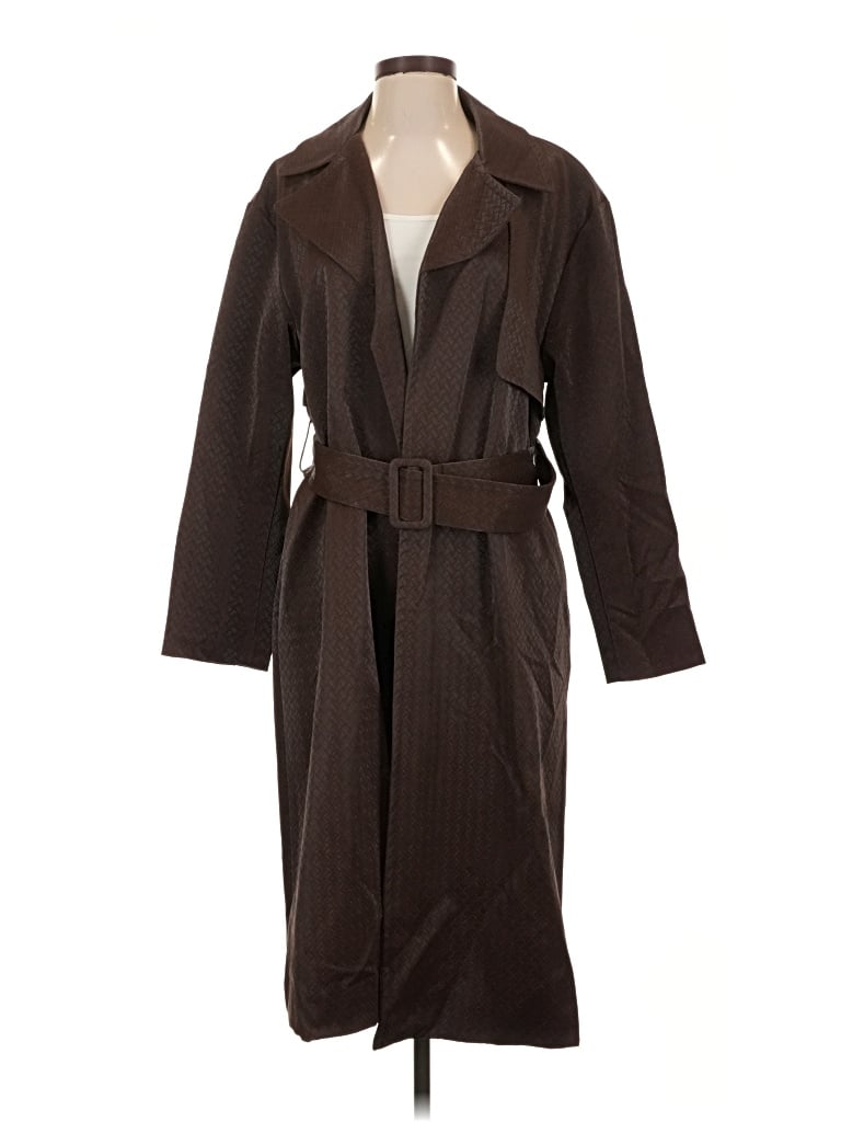 Pre-owned Torn By Ronny Kobo Trenchcoat In Brown