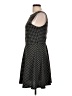 Aqua Houndstooth Gray Casual Dress Size L - photo 5