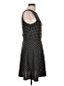 Aqua Houndstooth Gray Casual Dress Size L - photo 4